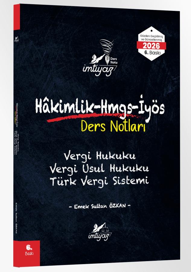 İMTİYAZ Vergi Hukuku - Vergi Usul Hukuku - Türk Vergi Sistemi Ders Notları Emek Özkan