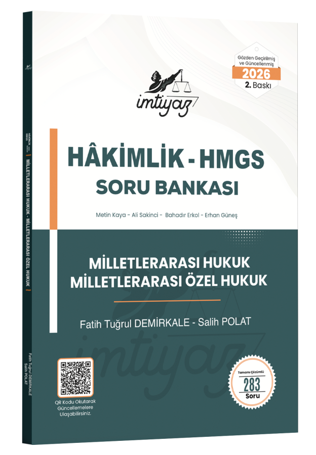 İMTİYAZ Adli İdari Hakimlik Milletlerarası Hukuk, Milletlerarası Özel Hukuk Soru Bankası  2026 - Fatih Tuğrul Demirkale Temsil Kitap Yayınları