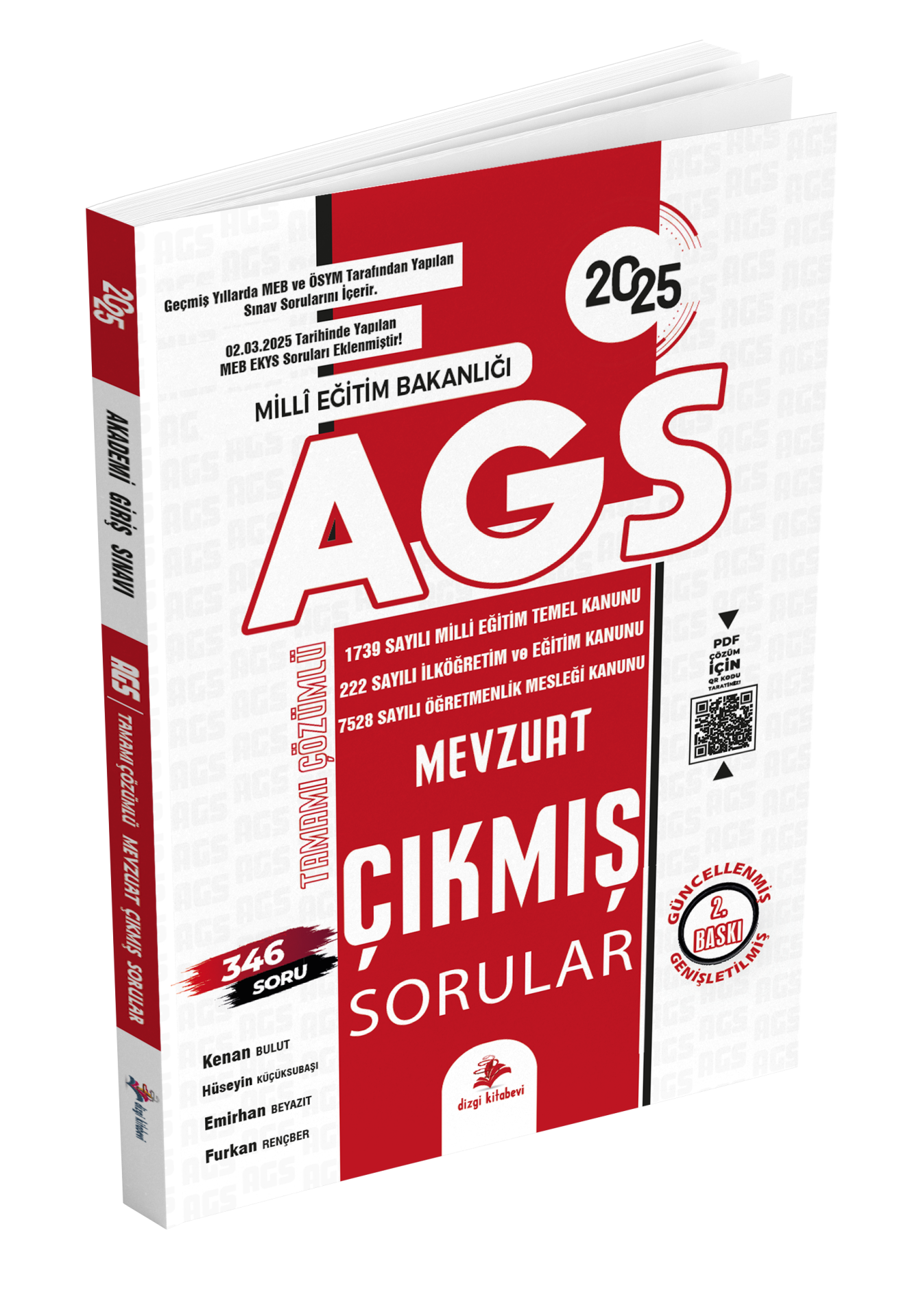 Dizgi Kitap 2025 MEB AGS Tamamı PDF Çözümlü Mevzuat Çıkmış Sorular 2. Baskı