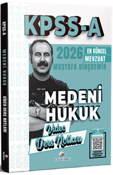 Dizgi Kitap Yayınları 2026 KPSS A Medeni Hukuk Video Ders Notları Mustafa Dinçdemir