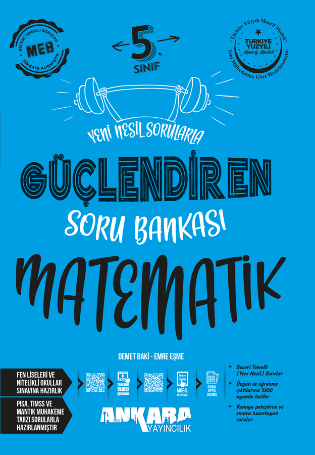 5. Sınıf Güçlendiren Matematik Soru Bankası Demet Baki - Emre Eşme Ankara Yayıncılık