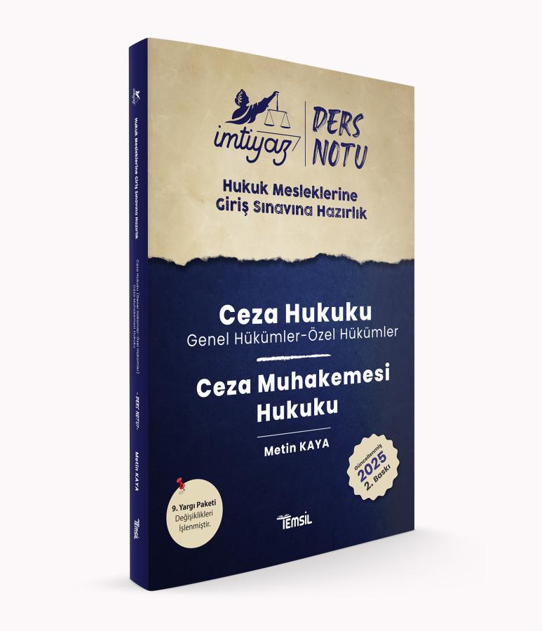 İmtiyaz Ders Notları HMGS Ceza Hukuku & Ceza Muhakemesi Hukuku Metin Kaya Temsil Kitap