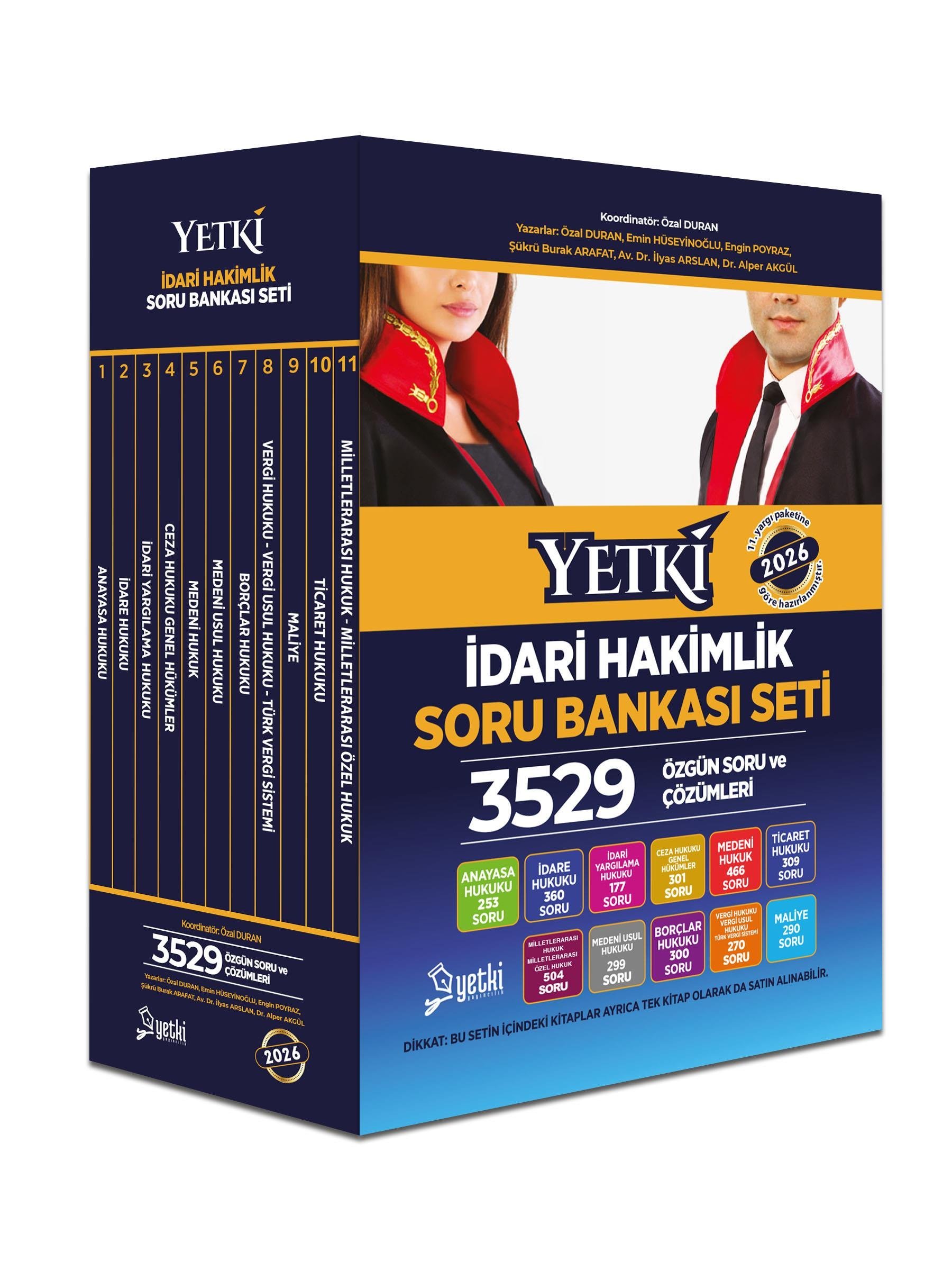 Yetki Yayınları 2026 İdari Hakimlik Soru Bankası Seti