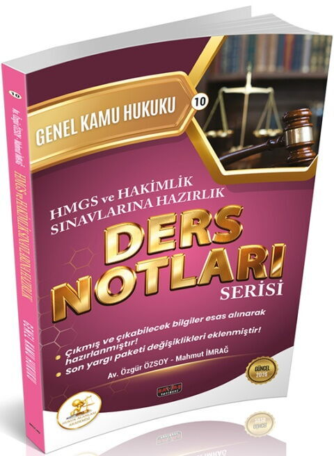 Savaş Yayınları 2026 HUKAL HMGS-HAKİMLİK Genel Kamu Hukuku Ders Notları Özgür Özsoy, Damla Turgut