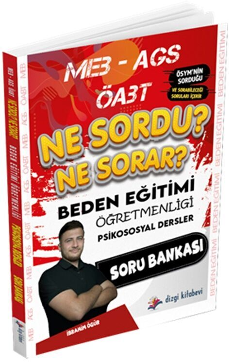 Dizgi Kitap Yayınları 2025 MEB AGS ÖABT Beden Eğitimi Öğretmenliği Ne Sordu Ne Sorar Psikososyal Dersler Soru Bankası