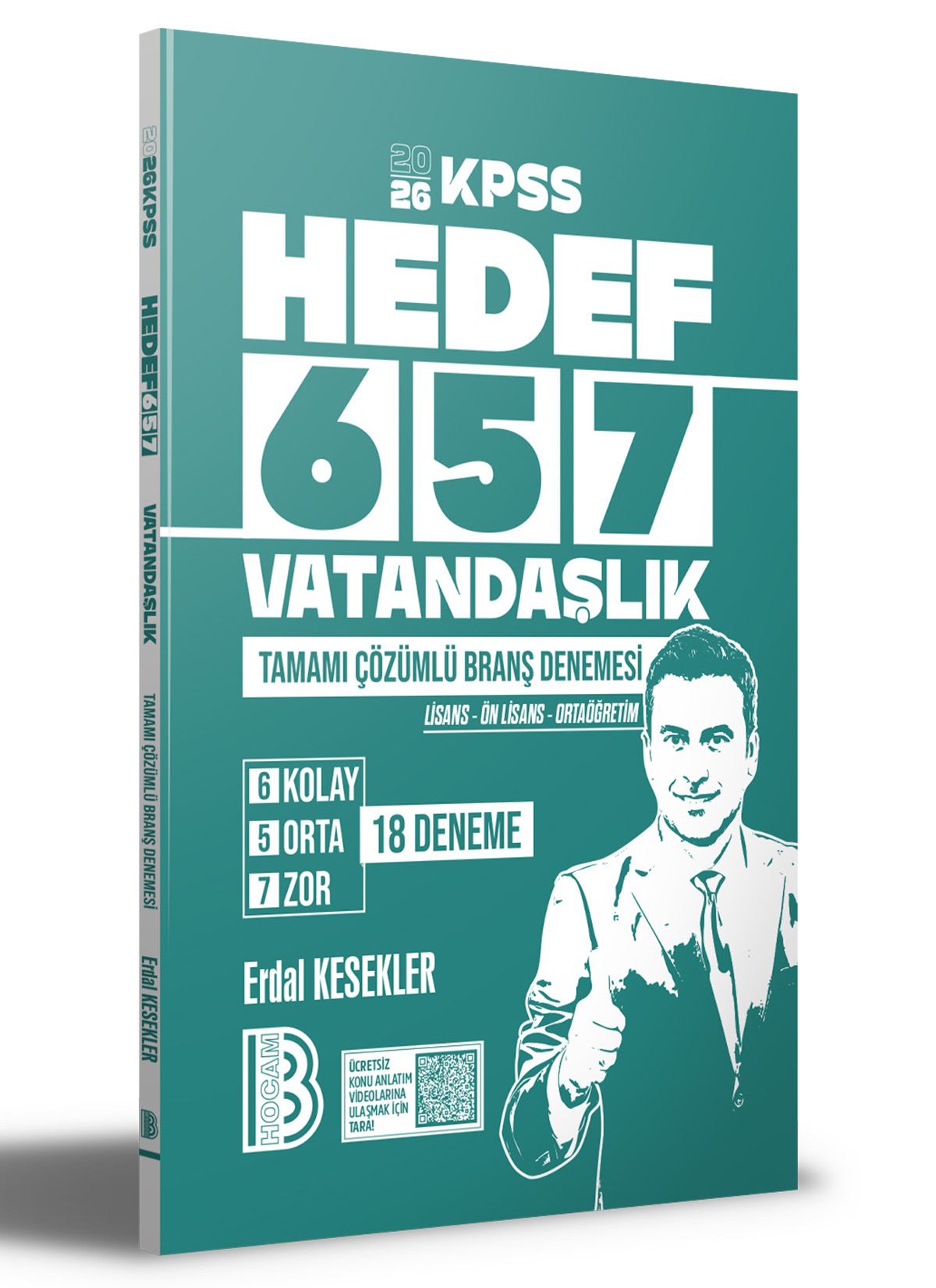 2026 KPSS HEDEF 657 Vatandaşlık Tamamı Çözümlü Branş Denemesi