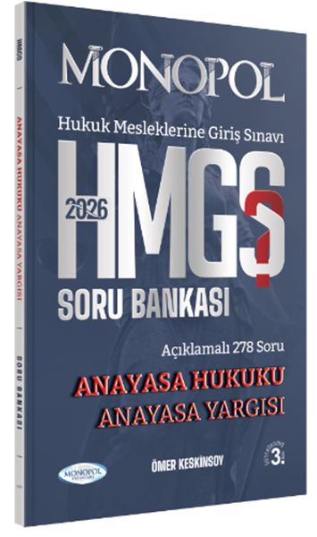 Monopol Yayınları 2026 HMGS Anayasa Hukuku Anayasa Yargısı Soru Bankası Ömer Keskinsoy