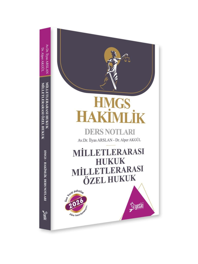 Yetki Yayınları 2026 Hakimlik Milletlerarası Hukuk Milletlerarası Özel Hukuk Ders Notları