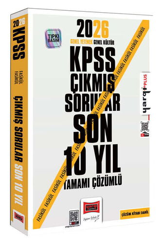 Yargı Yayınları 2026 KPSS GK-GY Tüm Dersler Tamamı Çözümlü Son 10 Yıl Çıkmış Sorular