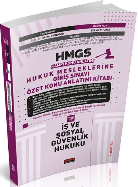 Savaş Yayınevi HMGS Özet Konu Anlatımı İş ve Sosyal Güvenlik Hukuku Şubat 2026 4. Baskı