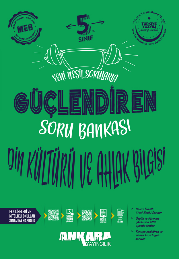 5. Sınıf Güçlendiren Din Kültürü ve Ahlak Bilgisi Soru Bankası Ankara Yayıncılık