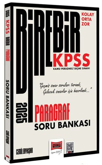 Yargı Yayınları 2025 KPSS Birebir Serisi Kolay-Orta-Zor Paragraf Soru Bankası