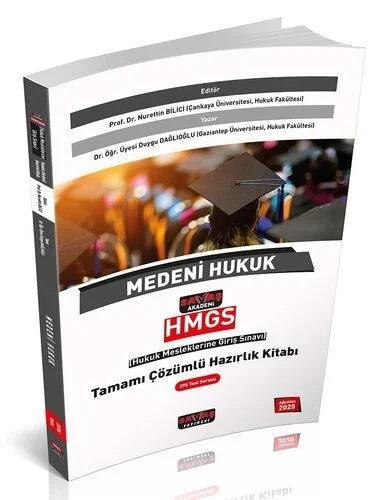 Savaş Yayınları 2025 HMGS Medeni Hukuk Tamamı Çözümlü Hazırlık Kitabı Nurettin Bilici, Nuran Koyuncu