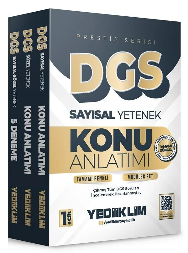 Yediiklim 2026 DGS Prestij Konu Anlatımlı Modüler Set Yediiklim Yayınları