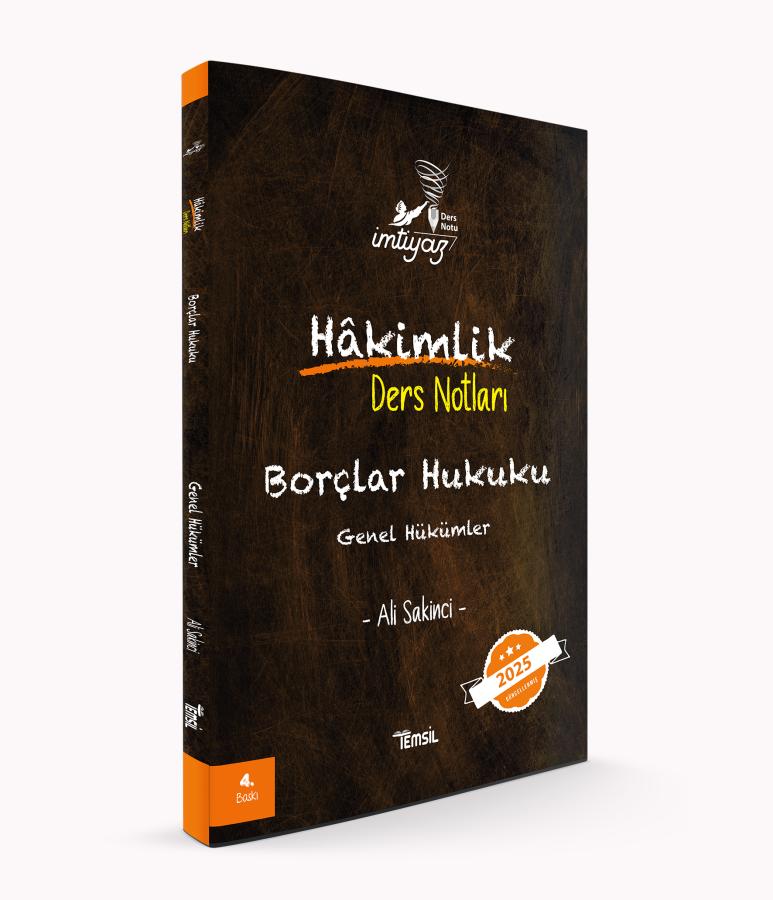 İMTİYAZ Borçlar Hukuku Genel Hükümler ALİ SAKİNCİ Temsil Kitap