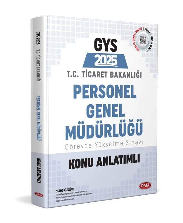 Data Yayınları Ticaret Bakanlığı Personel Genel Müdürlüğü GYS Konu Anlatımlı