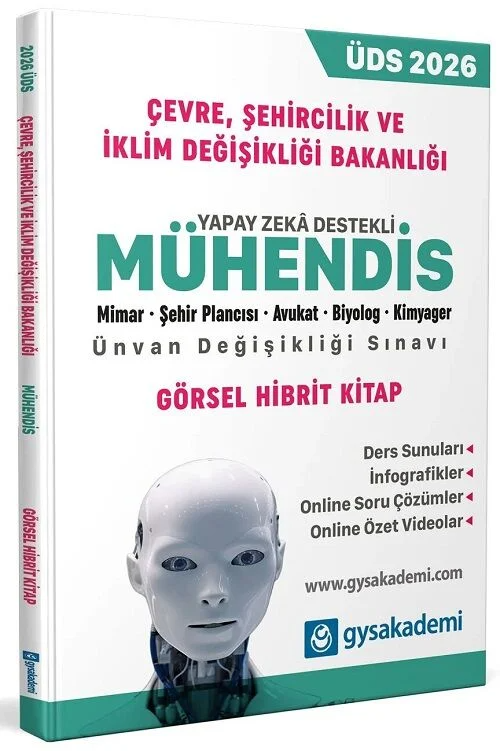 GYS Akademi 2026 GYS ÜDS Çevre, Şehircilik ve İklim Değişikliği Bakanlığı Mühendis Konu Anlatımlı