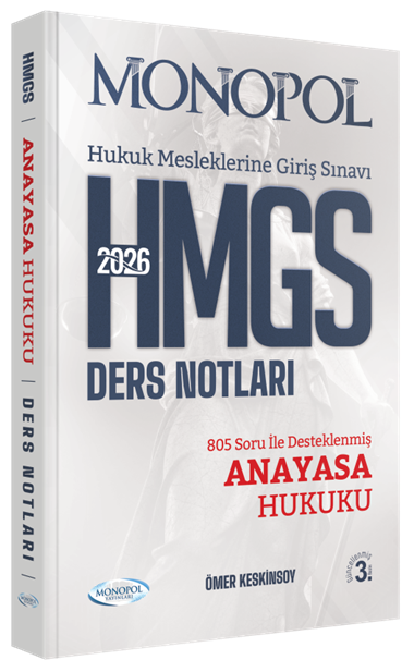 Monopol Yayınları 2026 HMGS Anayasa Hukuku Ders Notları Ömer Keskinsoy