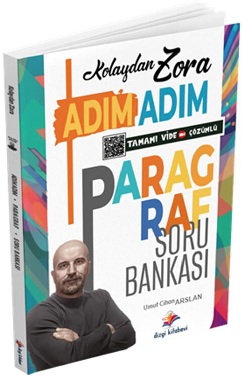 Dizgi Kitap 2026 Kolaydan Zora Adım Adım Paragraf Tamamı Video Çözümlü Soru Bankası Umut Cihan Arslan