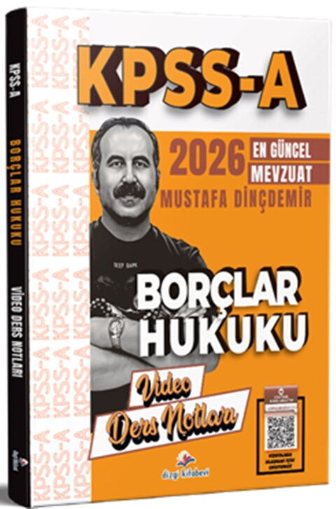 Dizgi Kitap Yayınları 2026 KPSS A Borçlar Hukuku Video Ders Notları Mustafa Dinçdemir