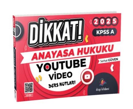 Süper Fiyat!! Dizgi Kitap Dikkat Kpss A Anayasa Hukuku Video Ders Notları 2025 Serhat Güven