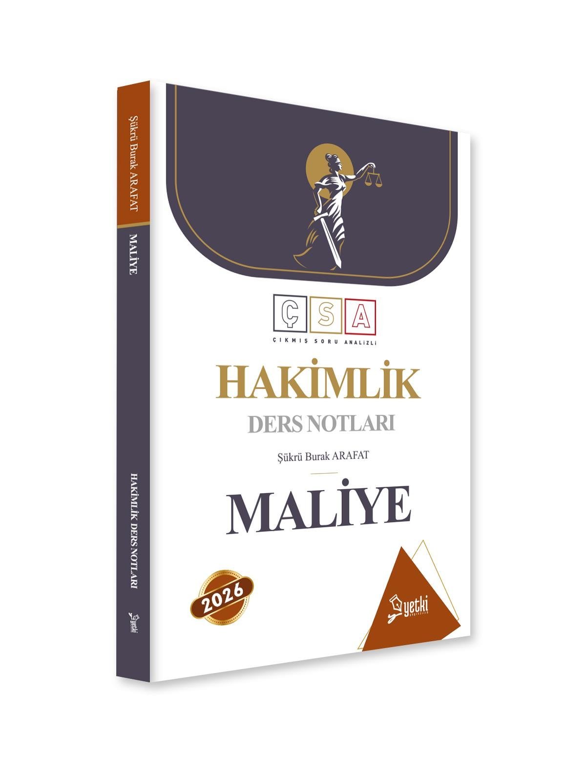 Yetki Yayınları 2026 Hakimlik Maliye Ders Notları