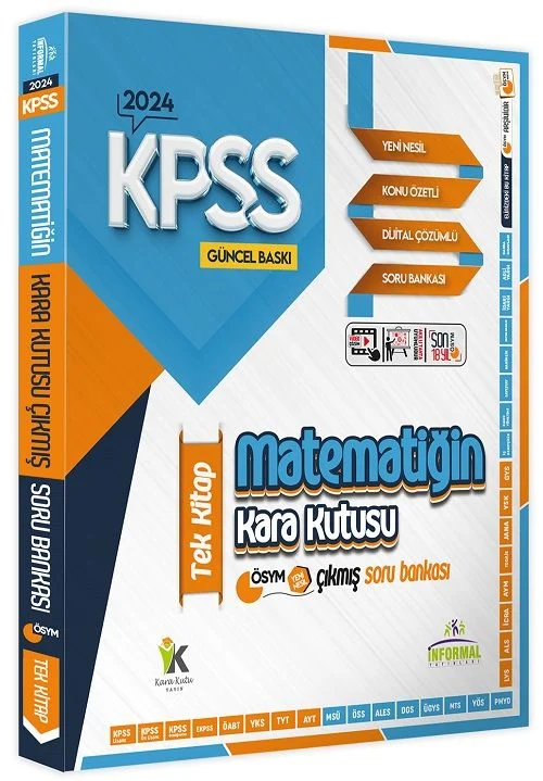 İnformal Yayınları 2024 KPSS Matematiğin Kara Kutusu Çıkmış Sorular Soru Bankası Tek Kitap