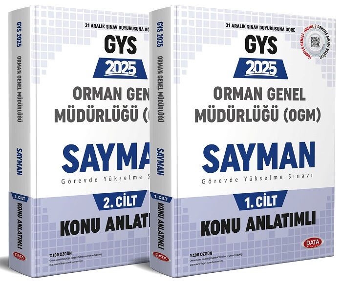 Data Yayınları 2025 Orman Genel Müdürlüğü Sayman Görevde Yükselme Sınavı Konu Anlatımlı Set