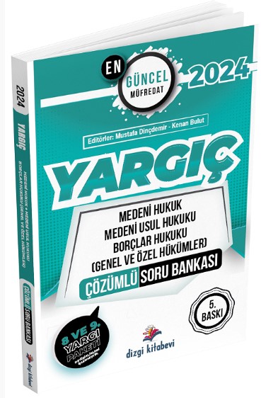 Dizgi Kitap Yayınları 2024 Hakimlik YARGIÇ Medeni-Medeni Usul-Borçlar Hukuku Soru Bankası Çözümlü