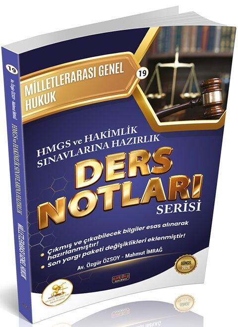 Savaş Yayınları 2026 HUKAL HMGS-HAKİMLİK Milletlerarası Genel Hukuk Ders Notları Mahmut İmrağ, Özgür Özsoy