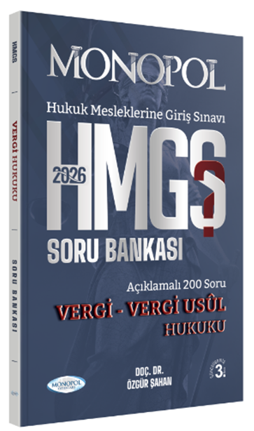 Monopol 2026 HMGS Vergi, Vergi Usul Hukuku Soru Bankası 3. Baskı - Özgür Şahan Monopol Yayınları