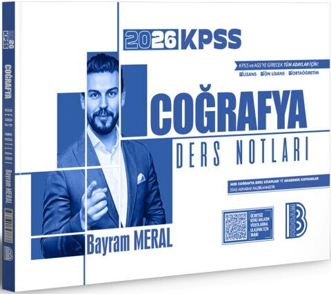 Benim Hocam Yayınları 2026 KPSS Coğrafya Ders Notları - Bayram Meral