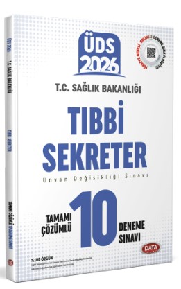Data Gys Sağlık Bak. Tıbbi Sekreter Tamamı Çözümlü 10 Deneme Sınavı 2026