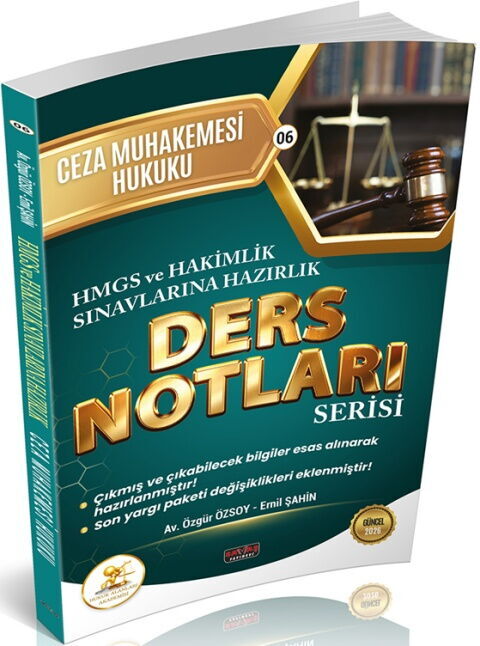Savaş Yayınları 2026 HUKAL HMGS-HAKİMLİK Ceza Muhakemesi Hukuku Ders Notları Özgür Özsoy, Damla Turgut