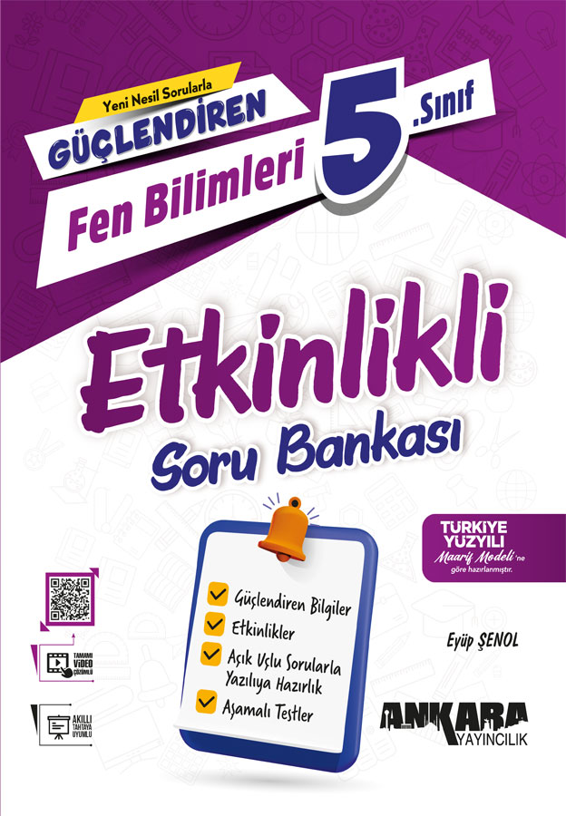 5.Sınıf Güçlendiren Fen Bilimleri Etkinlikli Soru Bankası Eyüp Şenol Ankara Yayıncılık