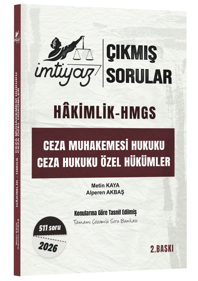 İmtiyaz Ceza Muhakemesi Hukuku Ceza Hukuku Özel Hükümler - Çıkmış Sorular Metin Kaya, Alperen Akbaş