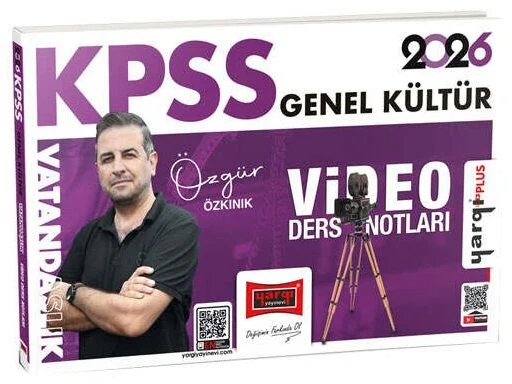 Yargı Yayınları 2026 KPSS Genel Kültür Vatandaşlık Video Ders Notları Özgür Özkınık Yargı
