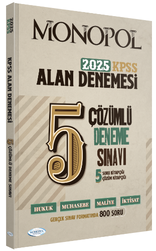 Monopol Yayınları 2025 KPSS A Grubu Fasikül 5 Deneme Çözümlü