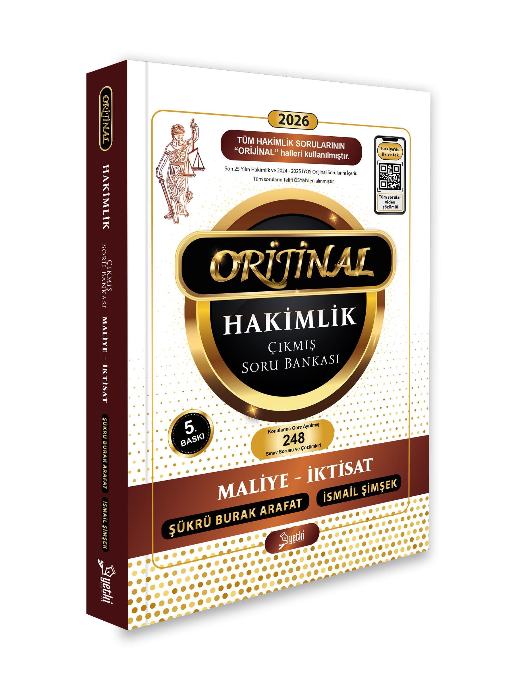 Yetki Yayınları 2026 Hakimlik Kaymakamlık KPSS İcra Müdürlüğü Maliye-İktisat ORJİNAL Çıkmış Soru Bankası