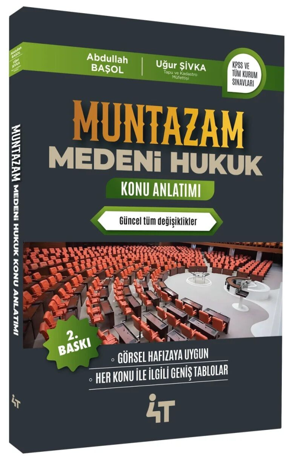 4T Yayınları MUNTAZAM Medeni Hukuk Konu Anlatımı - Abdullah Başol 4T Yayınları