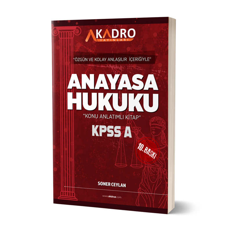 A Kadro KPSS A Grubu Anayasa Hukuku Konu Anlatımlı 10. Baskı A Kadro Yayınları