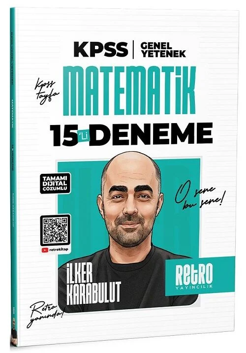 Retro 2026 KPSS Matematik 15 Deneme Çözümlü - İlker Karabulut Retro Yayıncılık