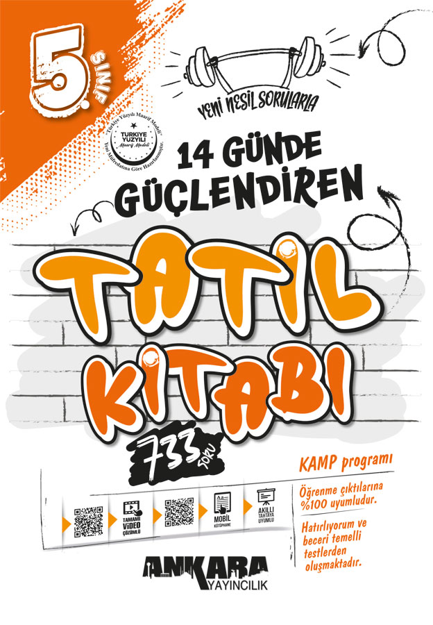 5. Sınıf 14 Günde Güçlendiren Tatil Kitabı Ankara Yayıncılık