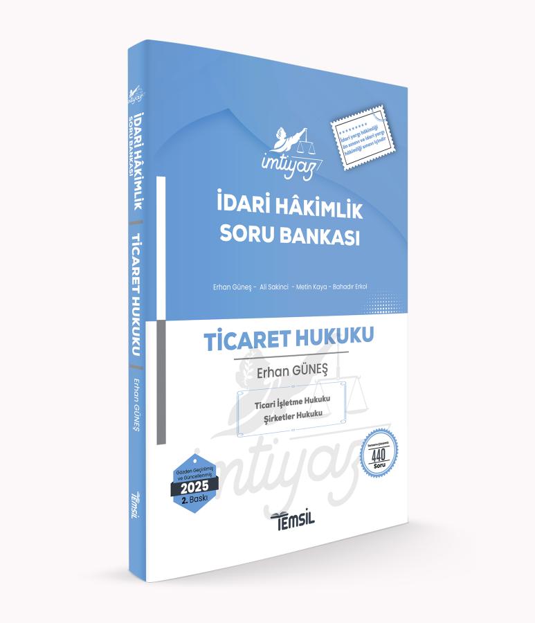 İMTİYAZ İdari Hâkimlik Ticaret Hukuku Soru Bankası Temsil Kitap