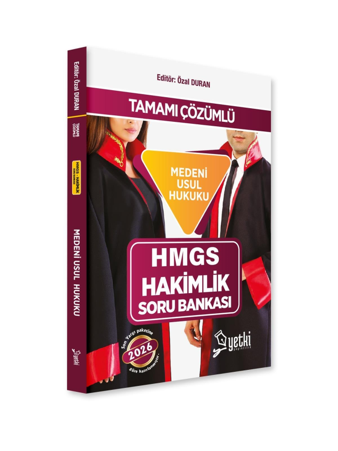 Yetki Yayınları 2026 HMGS Hakimlik Medeni Usul Hukuku Soru Bankası