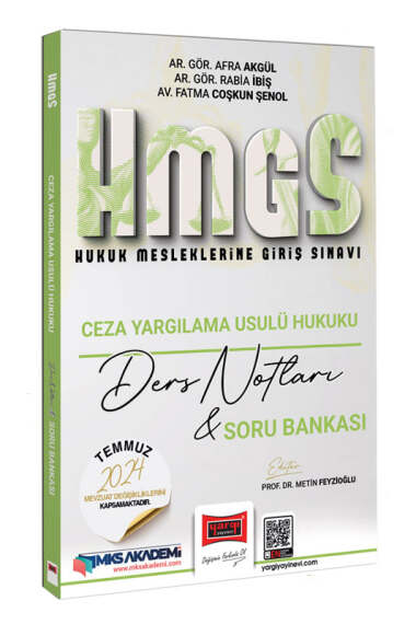 Yargı Yayınları 2025 HMGS Ceza Yargılama Usulü Hukuku Ders Notları ve Soru Bankası