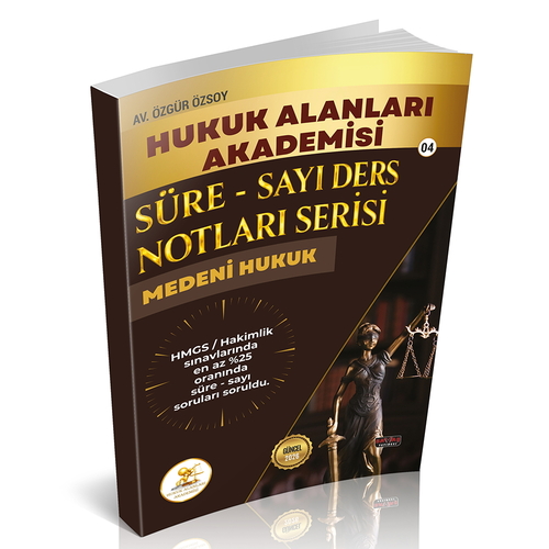 HUKAL HMGS/HAKİMLİK Süre-Sayı Ders Notları Serisi Medeni Hukuk Savaş Yayınları 2026
