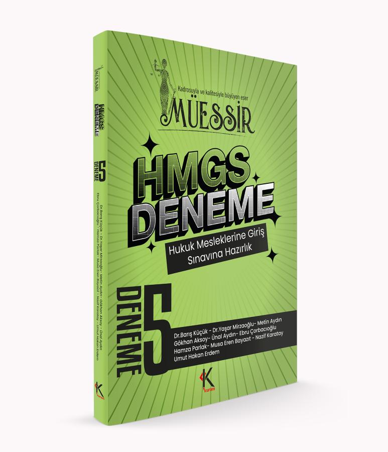 Müessir Hukuk Mesleklerine Giriş Sınavına (HMGS) Çözümlü 5 Deneme