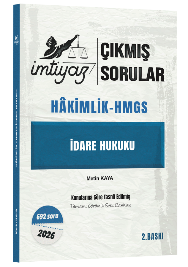İmtiyaz İdare Hukuku Çıkmış Sorular Çözümlü Metin Kaya