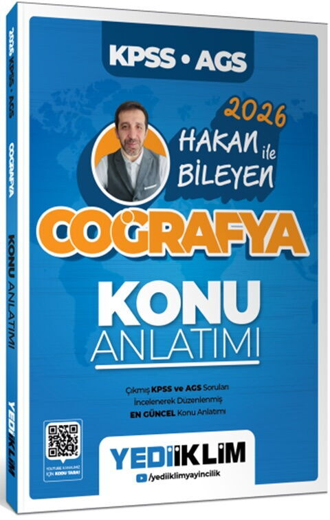 Yediiklim Yayınları 2026 KPSS AGS Coğrafya Konu Anlatımı Hakan Bileyen